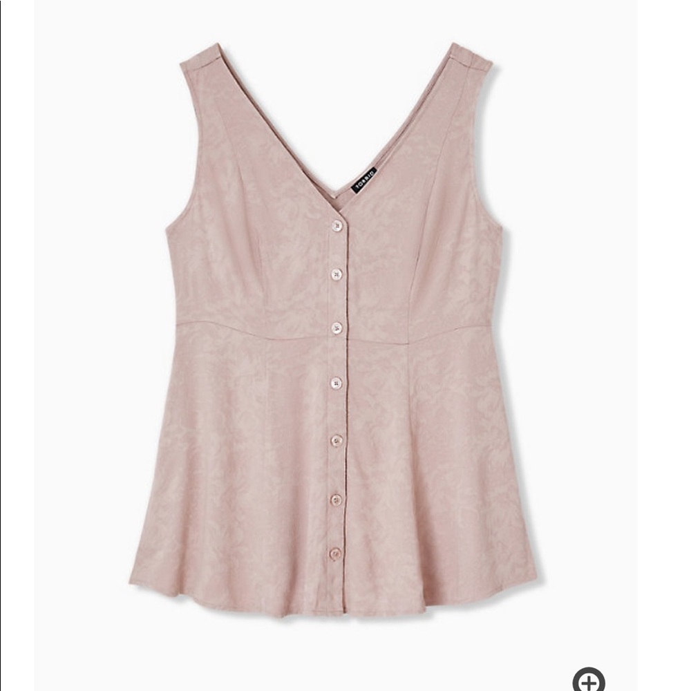 Torrid Size 6 Button Tank Top